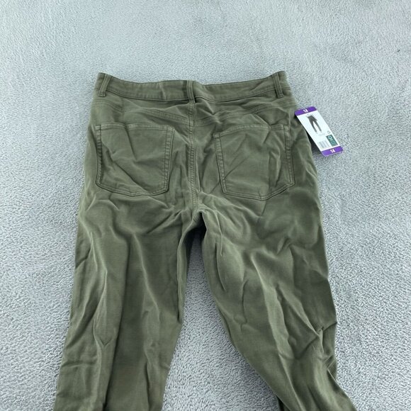 32 Degrees Cool Womens Olive Sweatpant Jeans Size 14 Slim Fit Stretch NWT 1170 - Picture 2 of 11